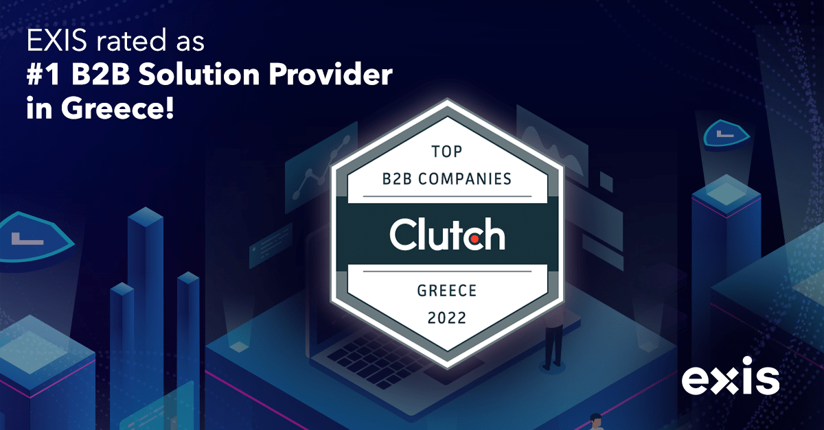 EXIS gets 1st place in "Top 40 B2B Firms in Greece" by Clutch